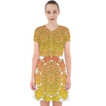 Mandala Background Image Ornament Adorable in Chiffon Dress
