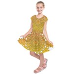 Mandala Background Image Ornament Kids  Short Sleeve Dress