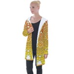 Mandala Background Image Ornament Longline Hooded Cardigan