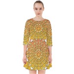 Mandala Background Image Ornament Smock Dress