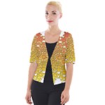 Mandala Background Image Ornament Cropped Button Cardigan