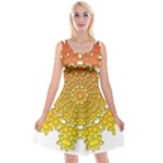 Mandala Background Image Ornament Reversible Velvet Sleeveless Dress