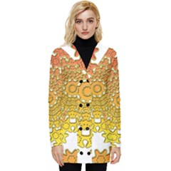 Button Up Hooded Coat  
