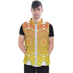 Mandala Background Image Ornament Men s Puffer Vest