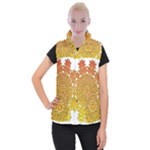 Mandala Background Image Ornament Women s Button Up Vest