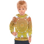 Mandala Background Image Ornament Kids  Hooded Pullover