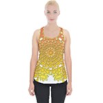 Mandala Background Image Ornament Piece Up Tank Top