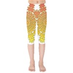 Mandala Background Image Ornament Kids  Capri Leggings 