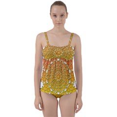 Twist Front Tankini Set 
