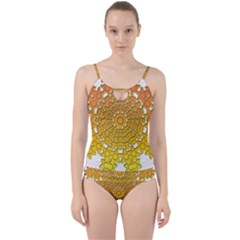 Cut Out Top Tankini Set 
