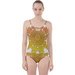 Mandala Background Image Ornament Cut Out Top Tankini Set