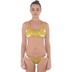 Mandala Background Image Ornament Cross Back Hipster Bikini Set