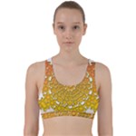 Mandala Background Image Ornament Back Weave Sports Bra