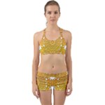 Mandala Background Image Ornament Back Web Gym Set