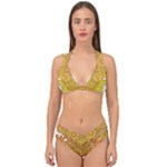 Mandala Background Image Ornament Double Strap Halter Bikini Set