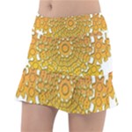 Mandala Background Image Ornament Classic Tennis Skirt