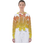 Mandala Background Image Ornament Women s Slouchy Sweat