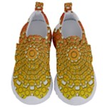 Mandala Background Image Ornament Kids  Velcro No Lace Shoes