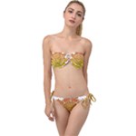 Mandala Background Image Ornament Twist Bandeau Bikini Set