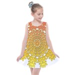 Mandala Background Image Ornament Kids  Summer Dress