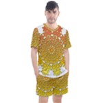 Mandala Background Image Ornament Men s Mesh T-Shirt and Shorts Set