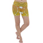 Mandala Background Image Ornament Lightweight Velour Yoga Shorts