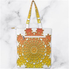 Double Zip Up Tote Bag 