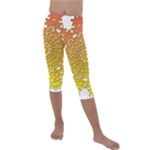 Mandala Background Image Ornament Kids  Lightweight Velour Capri Leggings 