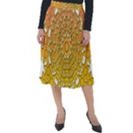 Mandala Background Image Ornament Classic Velour Midi Skirt 