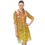 Mandala Background Image Ornament Long Sleeve Mini Shirt Dress