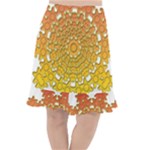 Mandala Background Image Ornament Fishtail Chiffon Skirt