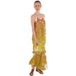 Mandala Background Image Ornament Cami Maxi Ruffle Chiffon Dress