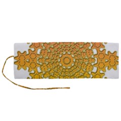 Mandala Background Image Ornament Roll Up Canvas Pencil Holder (M) from ArtsNow.com