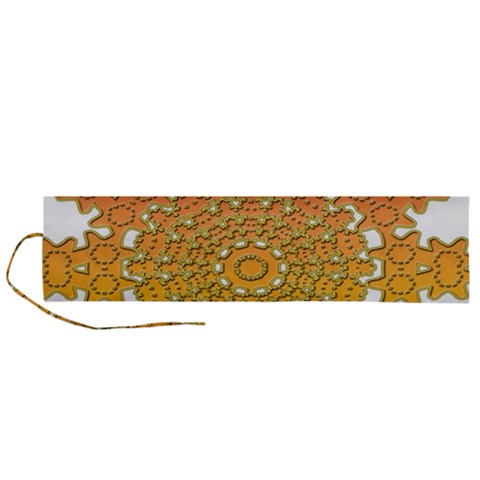 Mandala Background Image Ornament Roll Up Canvas Pencil Holder (L) from ArtsNow.com
