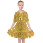 Mandala Background Image Ornament Kids  All Frills Chiffon Dress