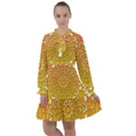 Mandala Background Image Ornament All Frills Chiffon Dress