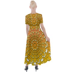 Button Up Short Sleeve Maxi Dress 