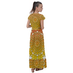 Flutter Sleeve Maxi Dress 