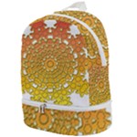 Mandala Background Image Ornament Zip Bottom Backpack