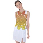 Mandala Background Image Ornament Women s Sleeveless Sports Top