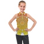Mandala Background Image Ornament Kids  Sleeveless Polo T-Shirt