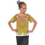 Mandala Background Image Ornament Kids  Mesh Piece T-Shirt