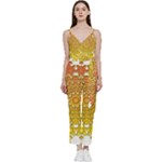 Mandala Background Image Ornament V-Neck Camisole Jumpsuit