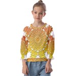 Mandala Background Image Ornament Kids  Cuff Sleeve Top