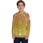Mandala Background Image Ornament Kids  Crewneck Sweatshirt