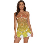 Mandala Background Image Ornament 2-in-1 Flare Activity Dress