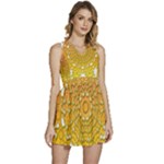Mandala Background Image Ornament Sleeveless High Waist Mini Dress