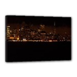 San Fransisco Usa California Water Canvas 18  x 12  (Stretched)