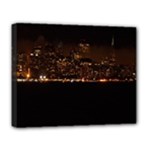 San Fransisco Usa California Water Deluxe Canvas 20  x 16  (Stretched)