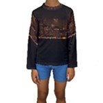 San Fransisco Usa California Water Kids  Long Sleeve Swimwear